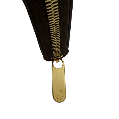 Louis Vuitton Zippy Geldbörse Roses Monogram Canvas Braun / neuwertig Louis Vuitton