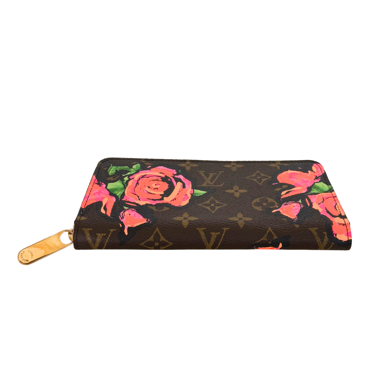 Louis Vuitton Zippy Geldbörse Roses Monogram Canvas Braun / neuwertig Louis Vuitton