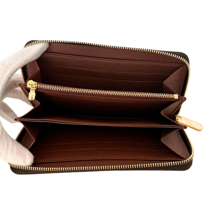 Louis Vuitton Zippy Geldbörse Roses Monogram Canvas Braun / neuwertig Louis Vuitton