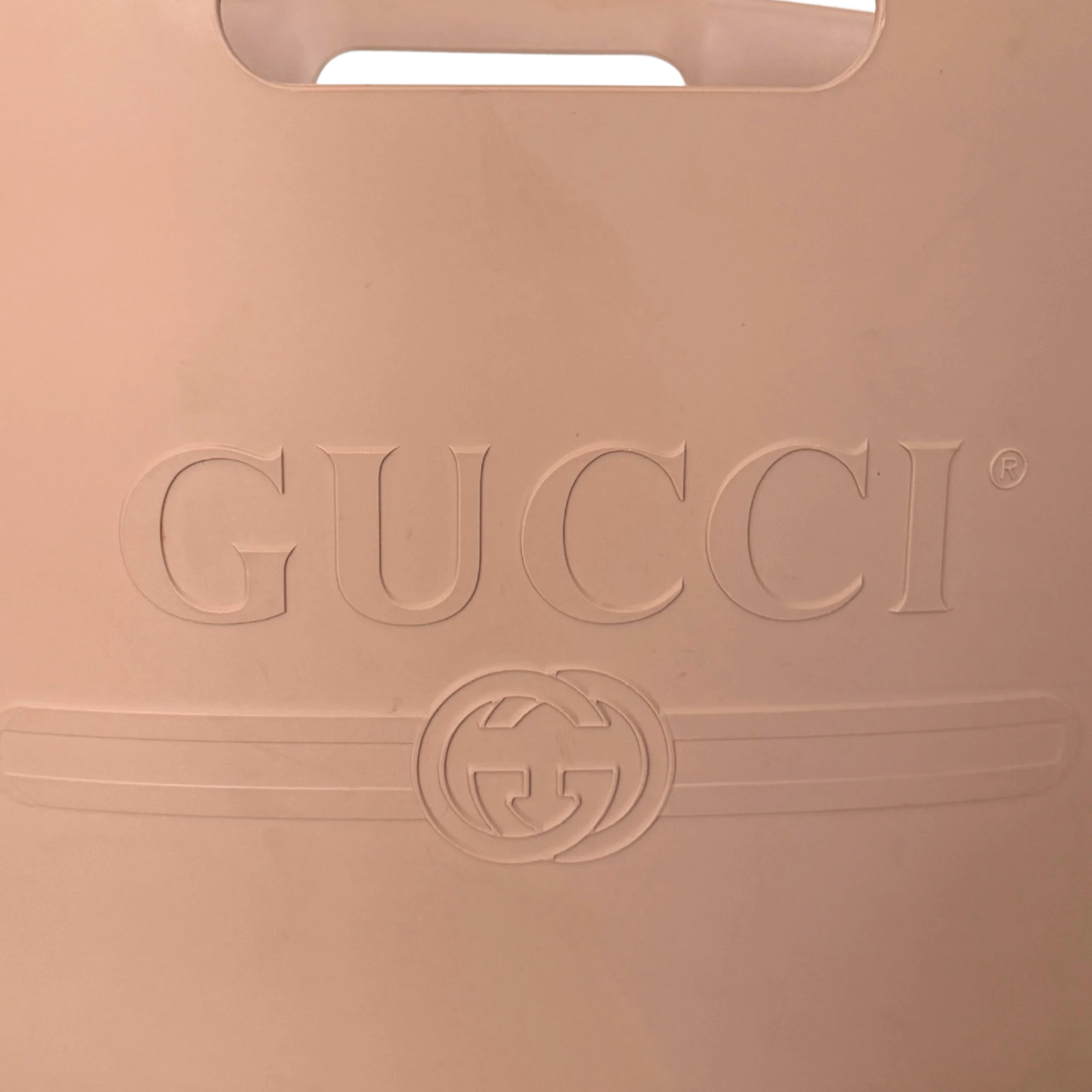 Gucci Rubber Tote Bag Rosa / sehr gut Gucci