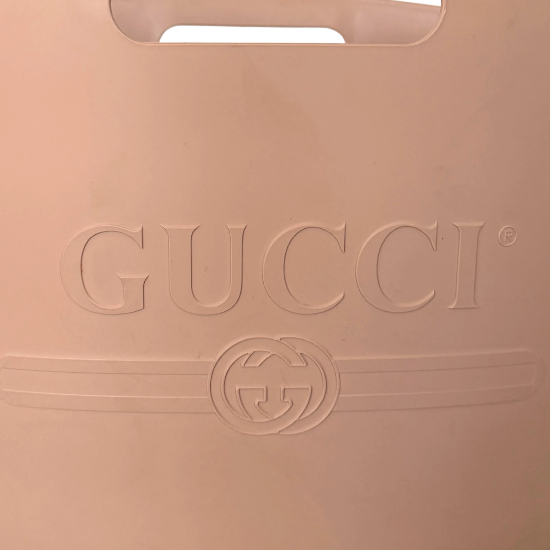 Gucci Rubber Tote Bag Rosa / sehr gut Gucci