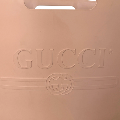 Gucci Rubber Tote Bag Rosa / sehr gut Gucci