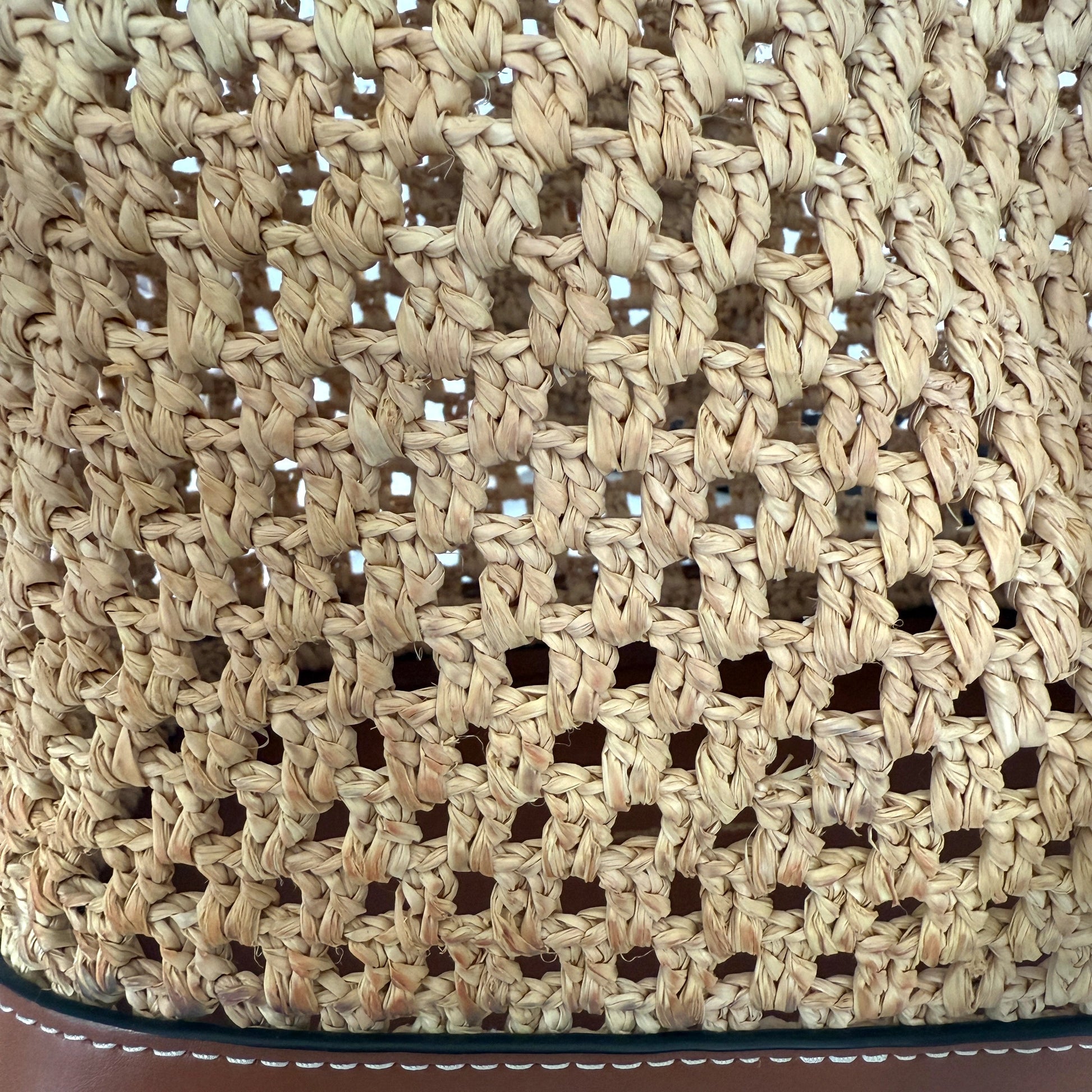 Louis Vuitton Noé BB M24722 Beige Raffia Fullset / gut Louis Vuitton