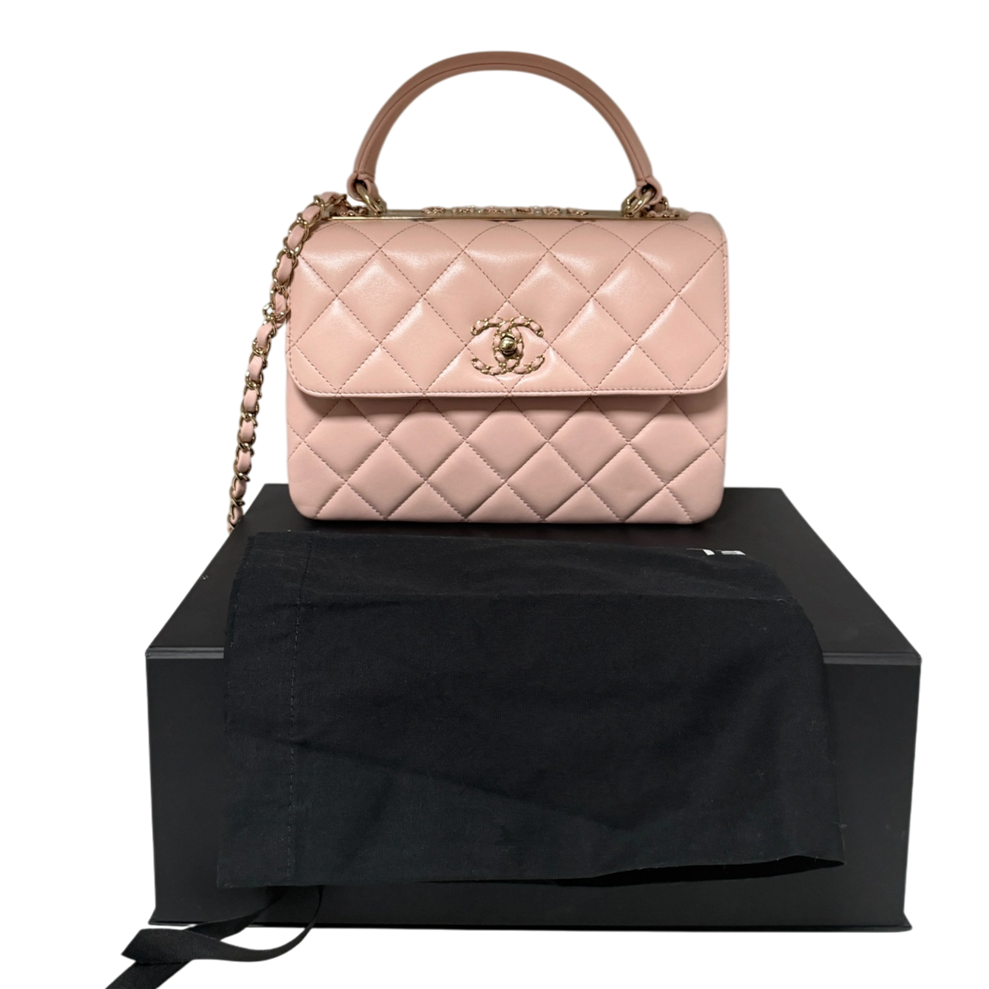 Chanel Trendy Chain CC Flap Dual Handle  Light Pink Fullset / neuwertig Chanel