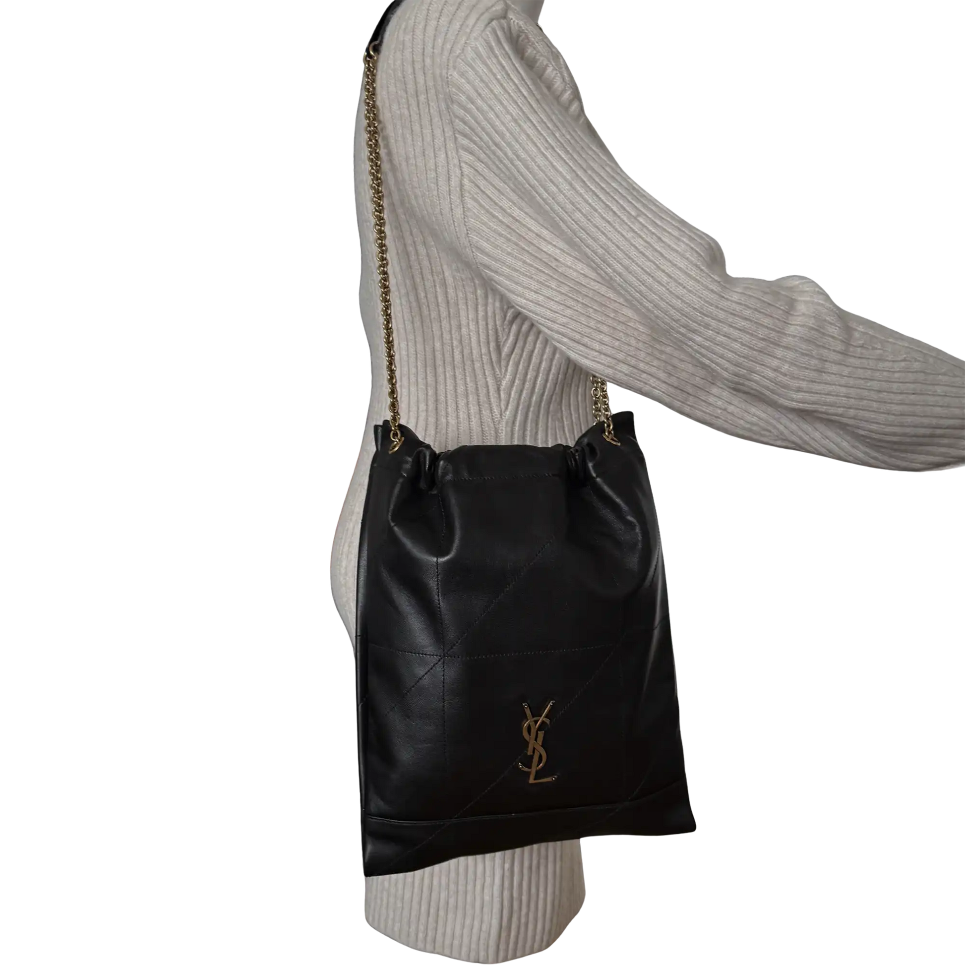 Saint Laurent Jamie Pochon aus Lammleder Schwarz / sehr gut Saint Laurent