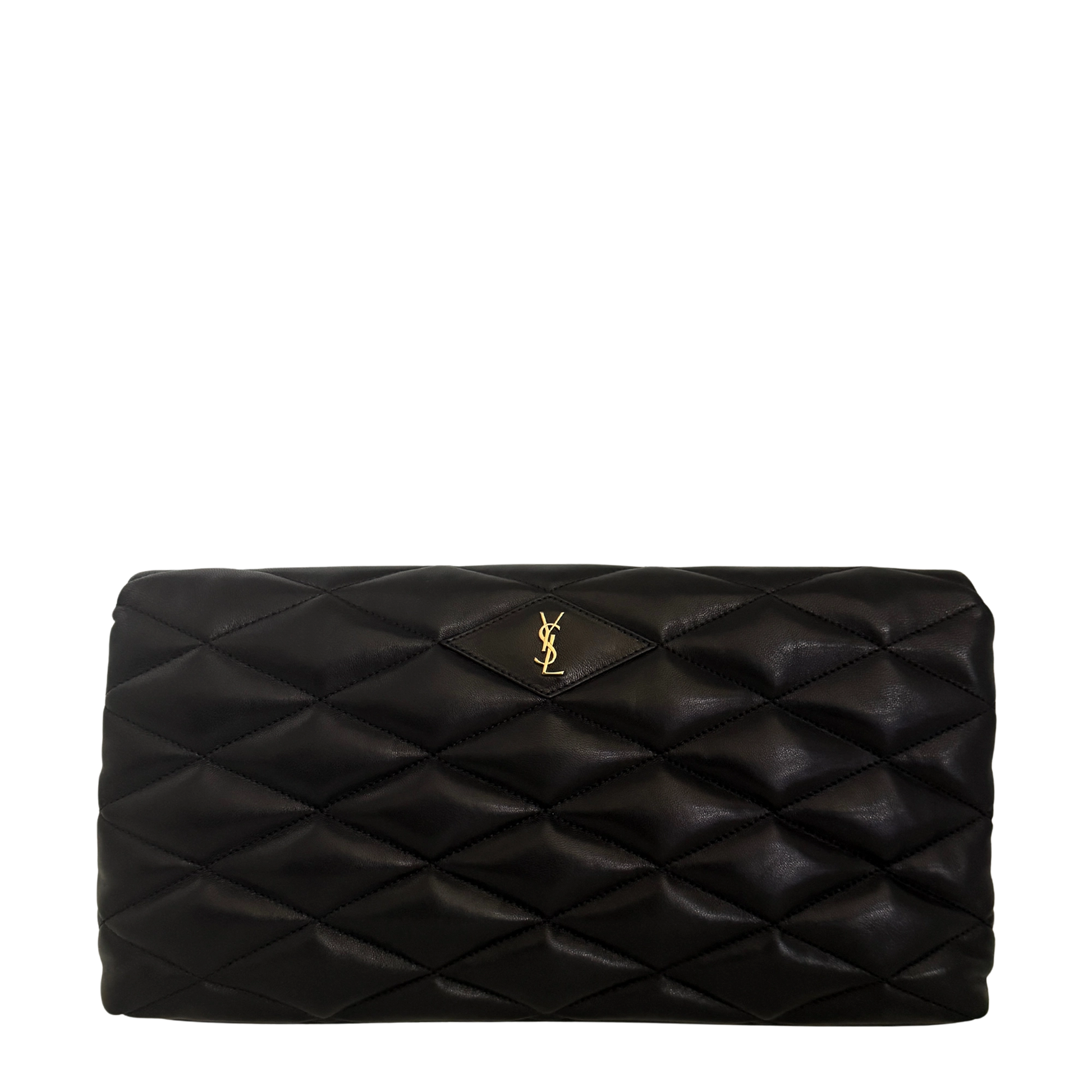 Saint Laurent Sade Puffer Clutch Tasche groß / sehr gut Saint Laurent