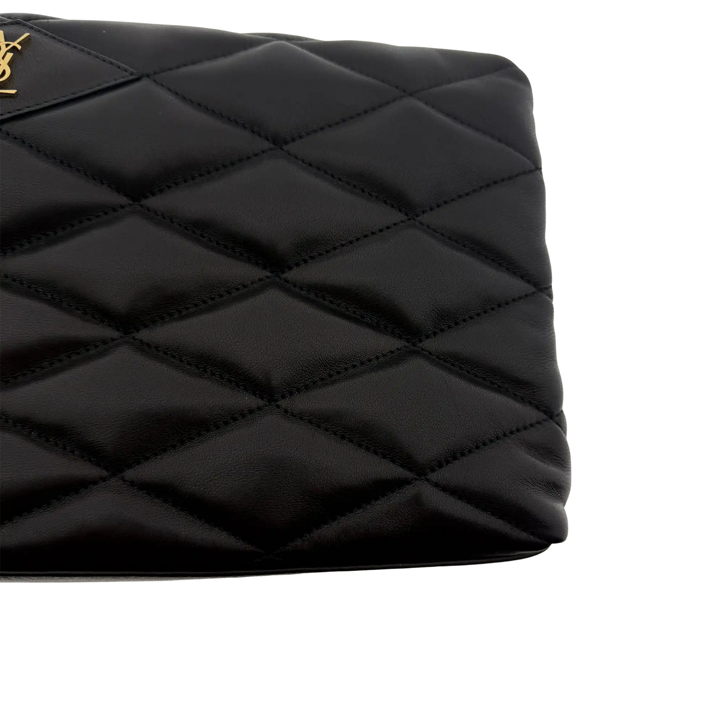Saint Laurent Sade Puffer Clutch Tasche groß / sehr gut Saint Laurent
