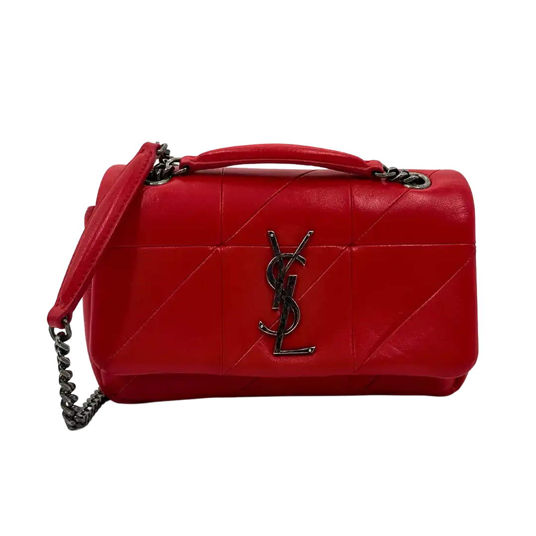 Saint Laurent Jamie Small Schultertasche Leder rot / gut Saint Laurent