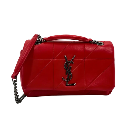 Saint Laurent Jamie Small Schultertasche Leder rot / gut Saint Laurent