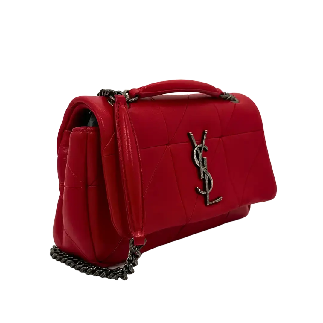 Saint Laurent Jamie Small Schultertasche Leder rot / gut Saint Laurent