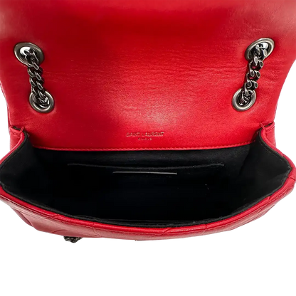 Saint Laurent Jamie Small Schultertasche Leder rot / gut Saint Laurent