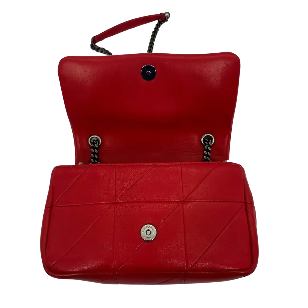 Saint Laurent Jamie Small Schultertasche Leder rot / gut Saint Laurent