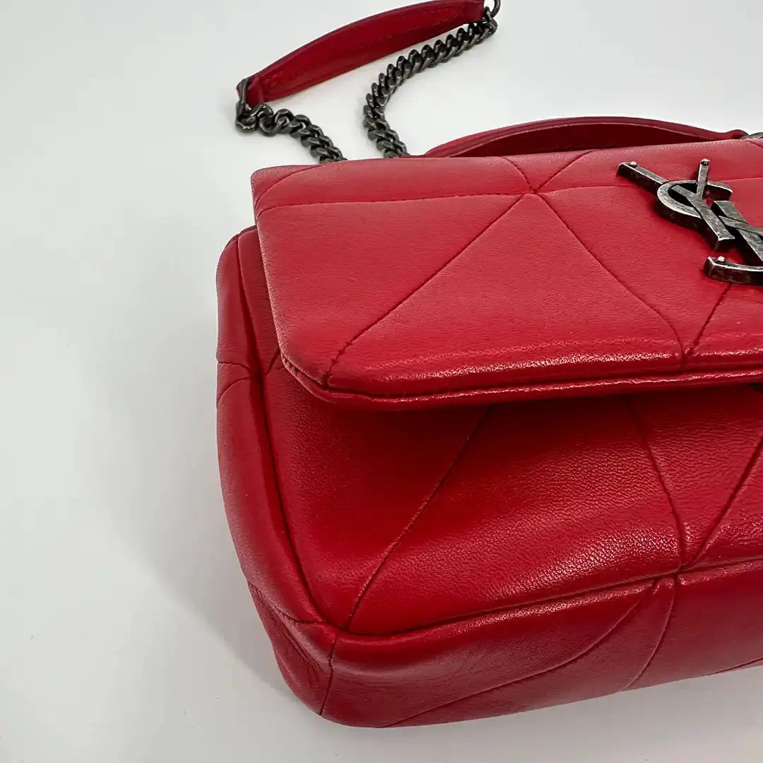 Saint Laurent Jamie Small Schultertasche Leder rot / gut Saint Laurent