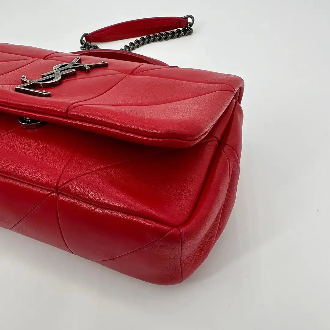 Saint Laurent Jamie Small Schultertasche Leder rot / gut Saint Laurent