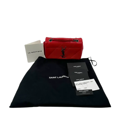 Saint Laurent Jamie Small Schultertasche Leder rot / gut Saint Laurent