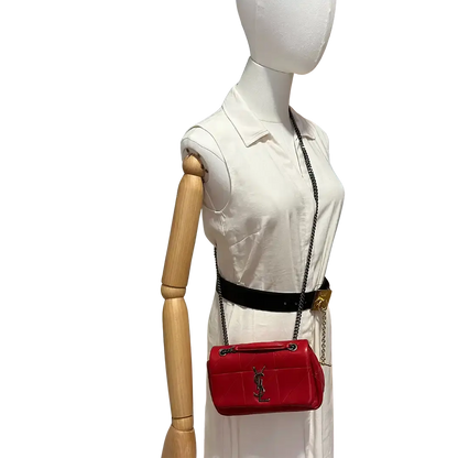 Saint Laurent Jamie Small Schultertasche Leder rot / gut Saint Laurent
