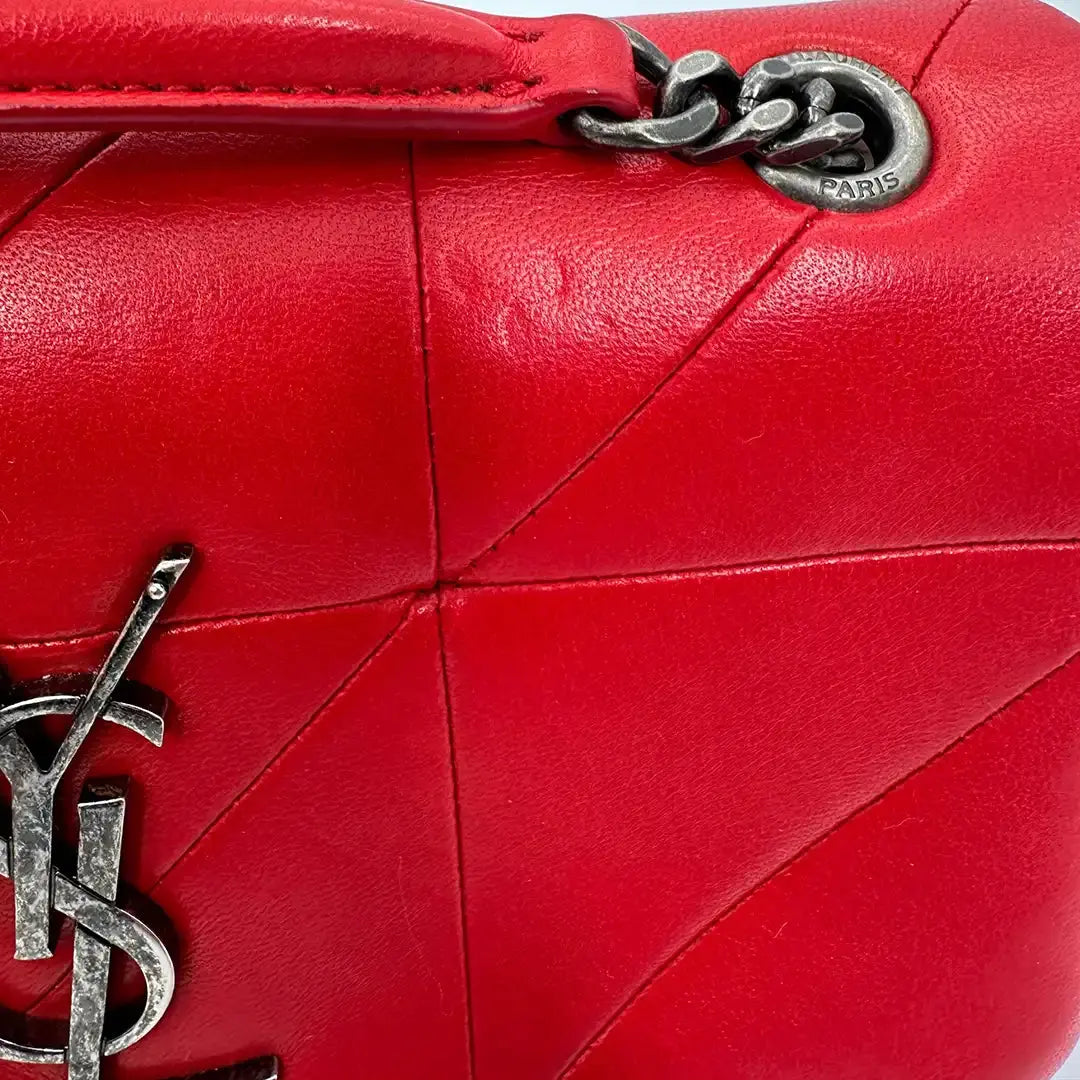 Saint Laurent Jamie Small Schultertasche Leder rot / gut Saint Laurent