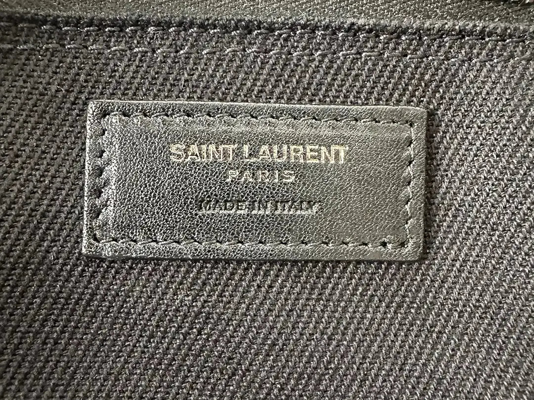 Saint Laurent Large Tote Tasche Rive Gauche schwarz / sehr gut Saint Laurent