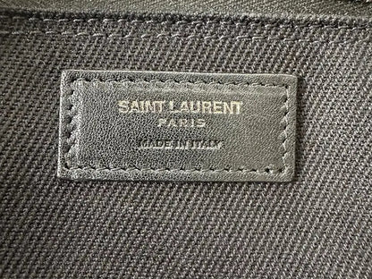 Saint Laurent Large Tote Tasche Rive Gauche schwarz / sehr gut Saint Laurent