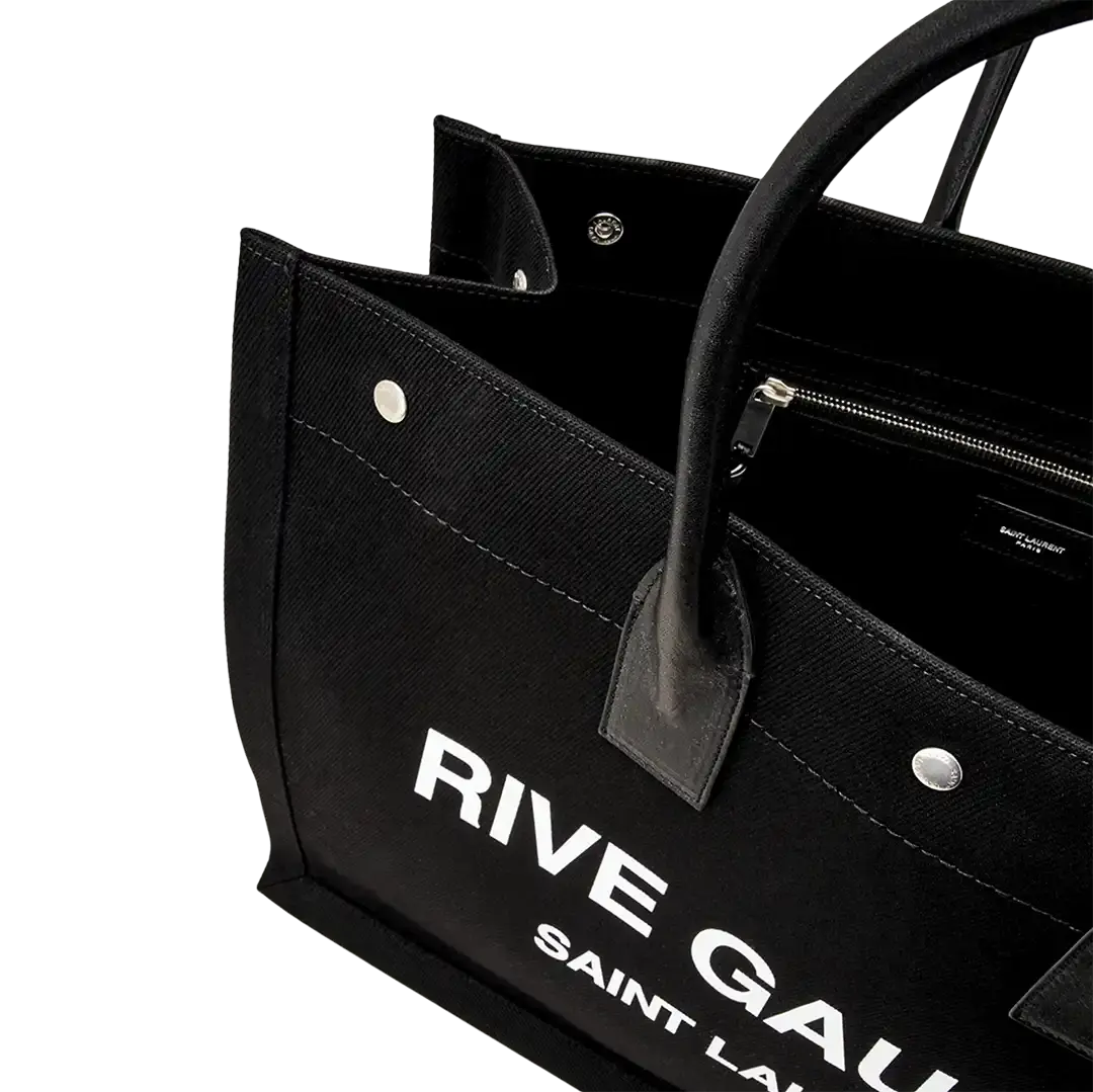 Saint Laurent Large Tote Tasche Rive Gauche schwarz / ungetragen Saint Laurent