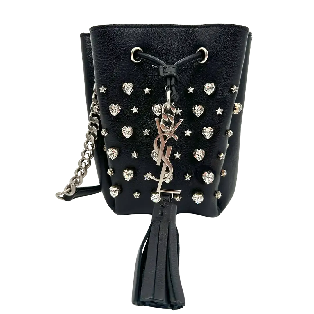 Saint Laurent Mini Bucket Bag Crystal limitiert und selten / sehr gut Saint Laurent