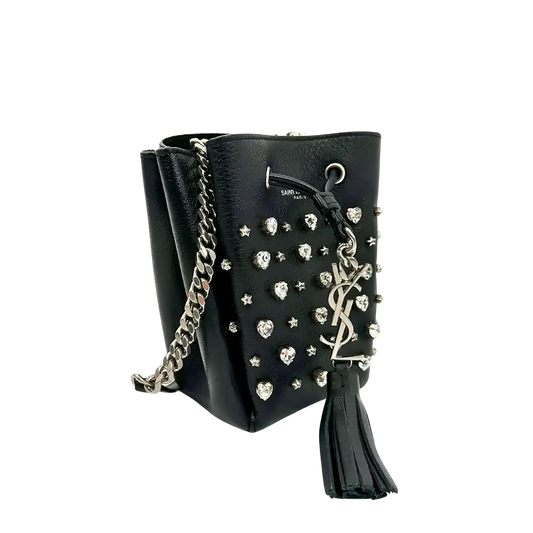 Saint Laurent Mini Bucket Bag Crystal limitiert und selten / sehr gut Saint Laurent