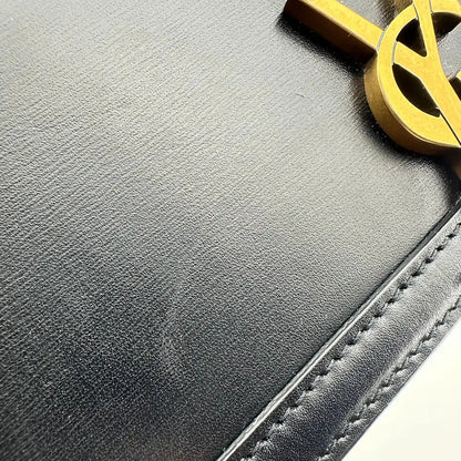 Saint Laurent Solferino Medium schwarz Leder Handtasche / gut Saint Laurent