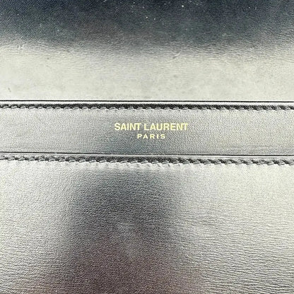Saint Laurent Solferino Medium schwarz Leder Handtasche / gut Saint Laurent