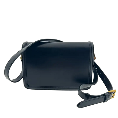 Saint Laurent Solferino Medium schwarz Leder Handtasche / gut Saint Laurent