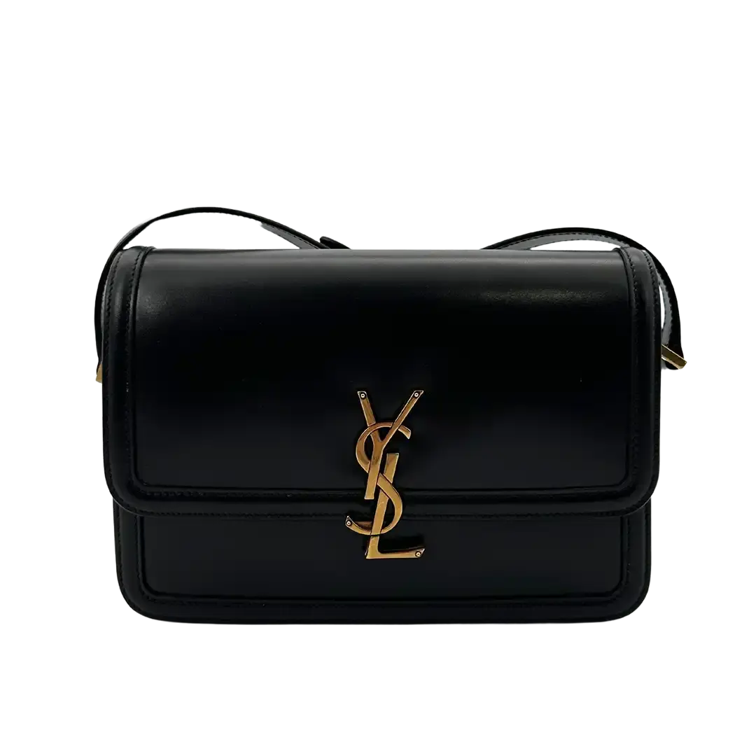 Saint Laurent Solferino Medium schwarz Leder Handtasche / neuwertig Saint Laurent