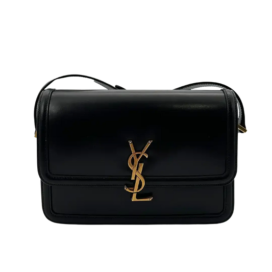 Saint Laurent Solferino Medium schwarz Leder Handtasche / neuwertig Saint Laurent