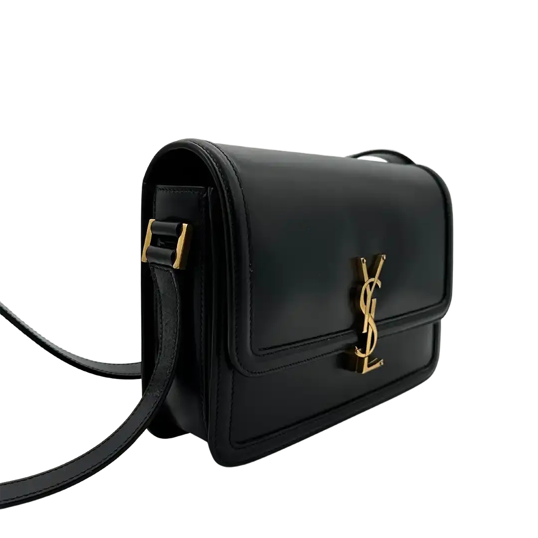 Saint Laurent Solferino Medium schwarz Leder Handtasche / neuwertig Saint Laurent