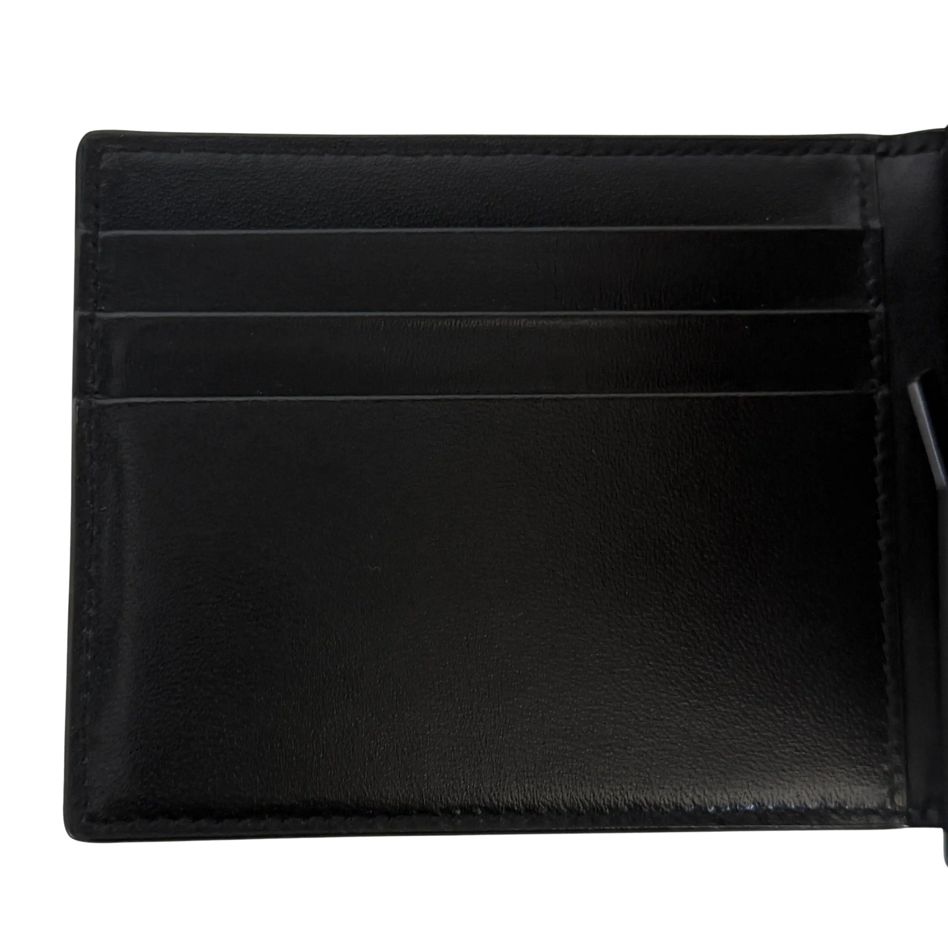 Saint Laurent Tiny Cassandre Brieftasche mit Geldklammer aus mattem Leder Schwarz/ neuwertig Saint Laurent