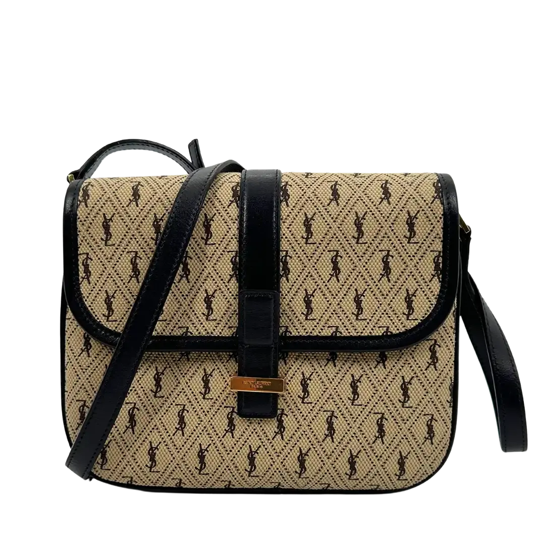 Saint Laurent YSL Canvas Small Le Monogramme Besace Bag Beige / sehr gut Saint Laurent