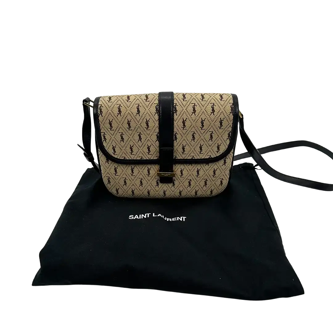 Saint Laurent YSL Canvas Small Le Monogramme Besace Bag Beige / sehr gut Saint Laurent