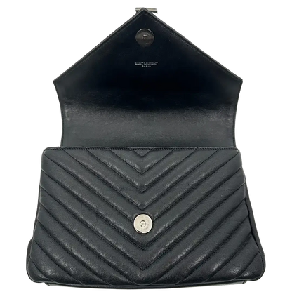 Saint Laurent YSL College Medium Handtasche schwarz Leder / sehr gut Saint Laurent