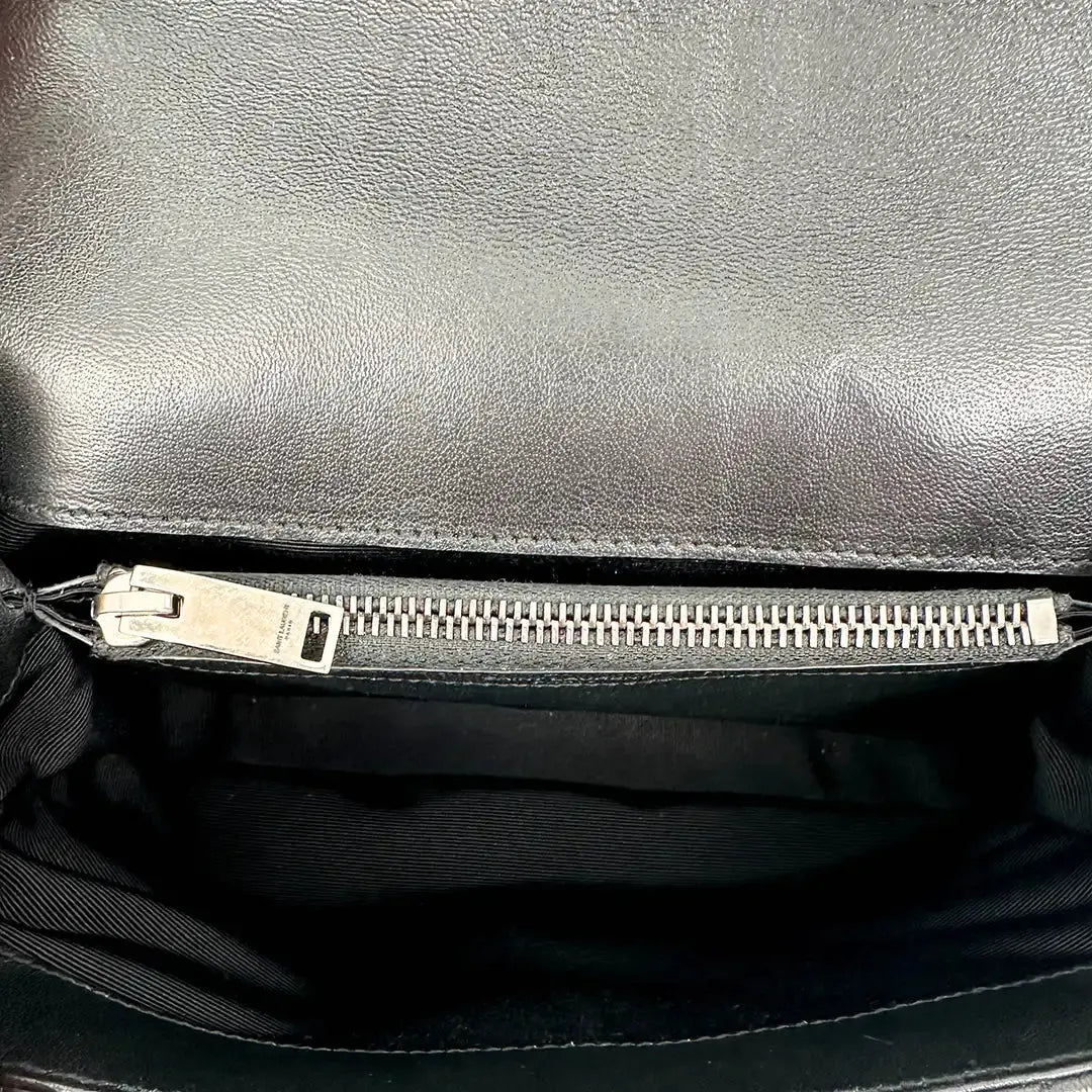 Saint Laurent YSL College Medium Handtasche schwarz Leder / sehr gut Saint Laurent