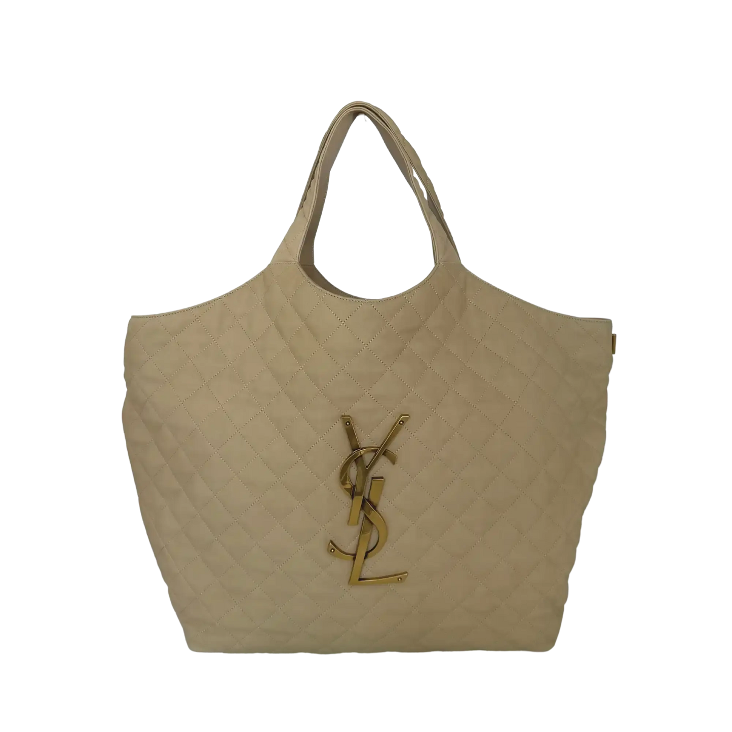 Saint Laurent YSL Icare Maxi Shopper gestepptes Nubukleder beige / neuwertig Saint Laurent