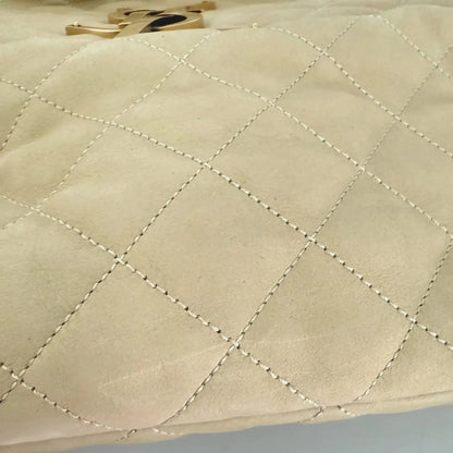 Saint Laurent YSL Icare Maxi Shopper gestepptes Nubukleder beige / neuwertig Saint Laurent