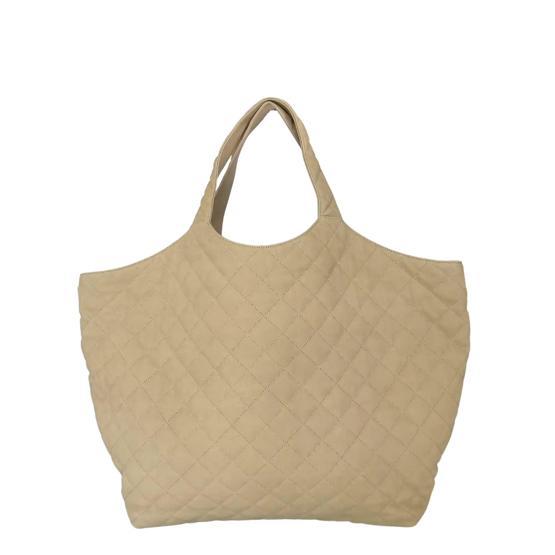 Saint Laurent YSL Icare Maxi Shopper gestepptes Nubukleder beige / neuwertig Saint Laurent