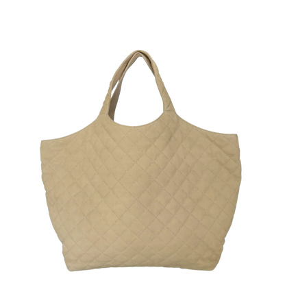 Saint Laurent YSL Icare Maxi Shopper gestepptes Nubukleder beige / neuwertig Saint Laurent
