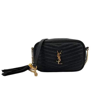 Saint Laurent YSL Lou Camera Bag Leder schwarz / gut Saint Laurent