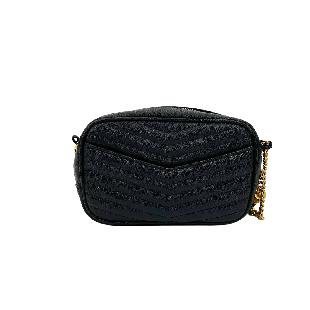 Saint Laurent YSL Lou Camera Bag Leder schwarz / gut Saint Laurent