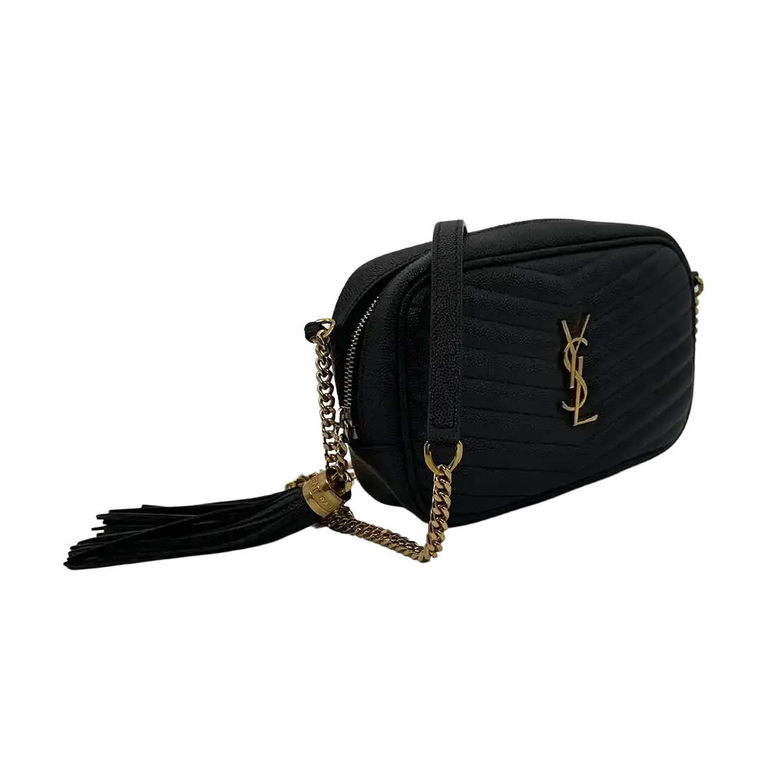Saint Laurent YSL Lou Camera Bag Leder schwarz / gut Saint Laurent