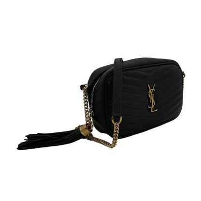 Saint Laurent YSL Lou Camera Bag Leder schwarz / gut Saint Laurent