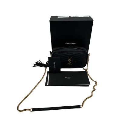 Saint Laurent YSL Lou Camera Bag Leder schwarz / gut Saint Laurent