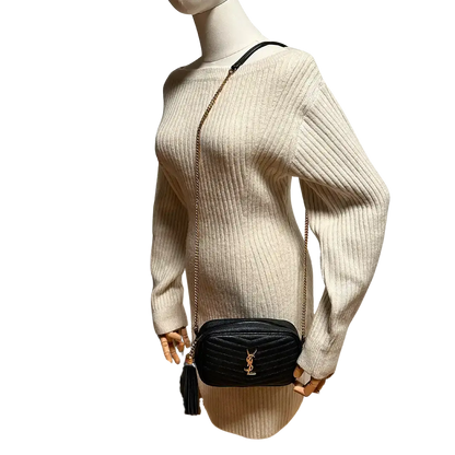 Saint Laurent YSL Lou Camera Bag Leder schwarz / gut Saint Laurent