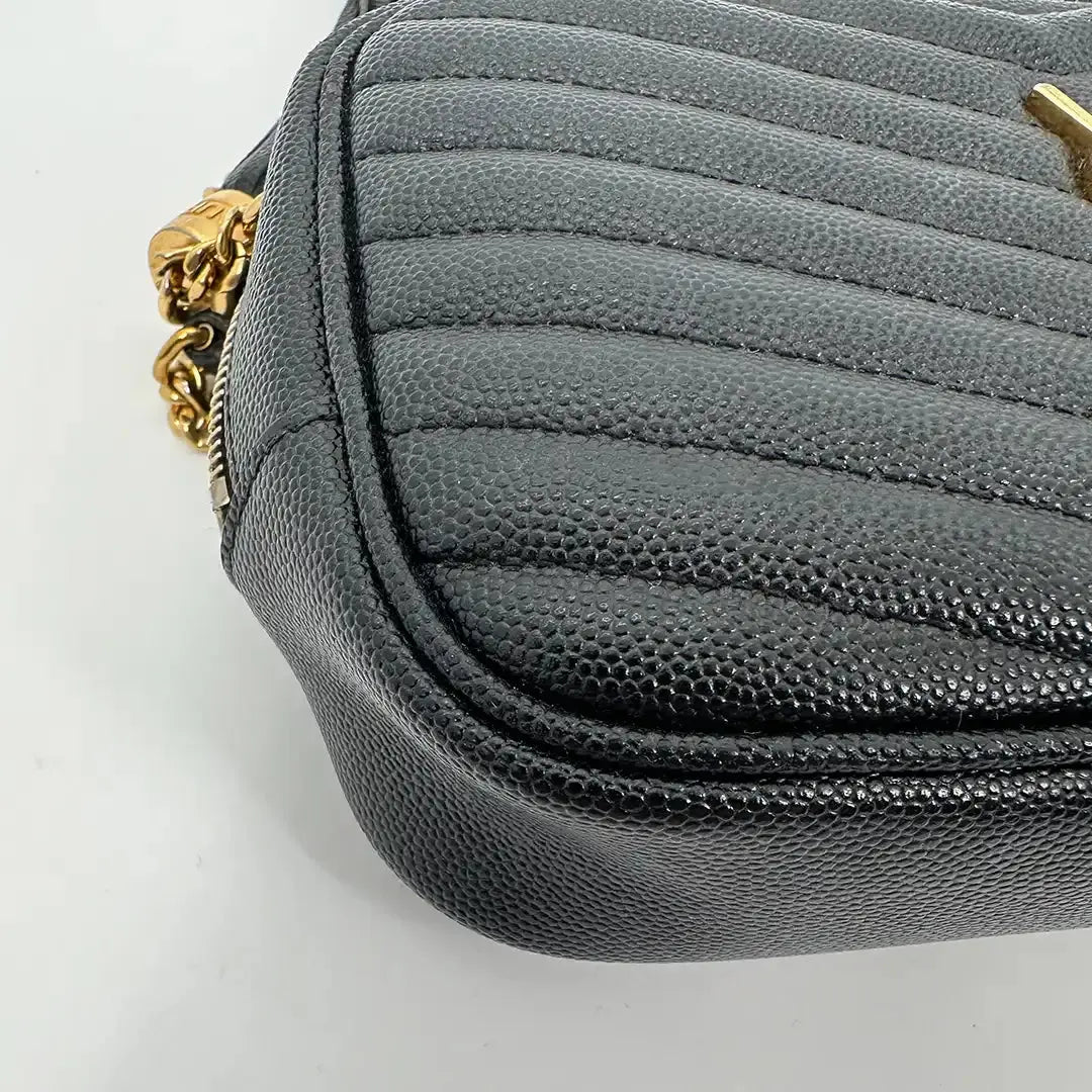Saint Laurent YSL Lou Camera Bag Leder schwarz / gut Saint Laurent