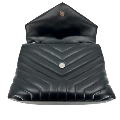 Saint Laurent YSL LouLou Medium Leder schwarz silberne Hardware Fullset / sehr gut Saint Laurent