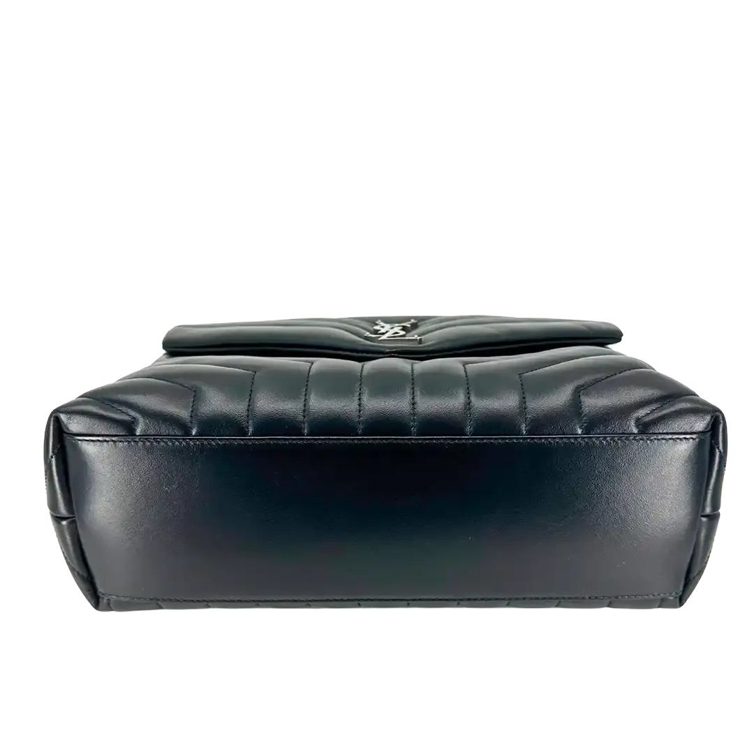 Saint Laurent YSL LouLou Medium Leder schwarz silberne Hardware Fullset / sehr gut Saint Laurent